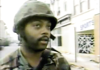 The South Carolina National Guard military police were on hand to protect businesses from looters.