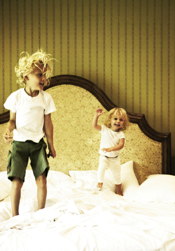 Her kids