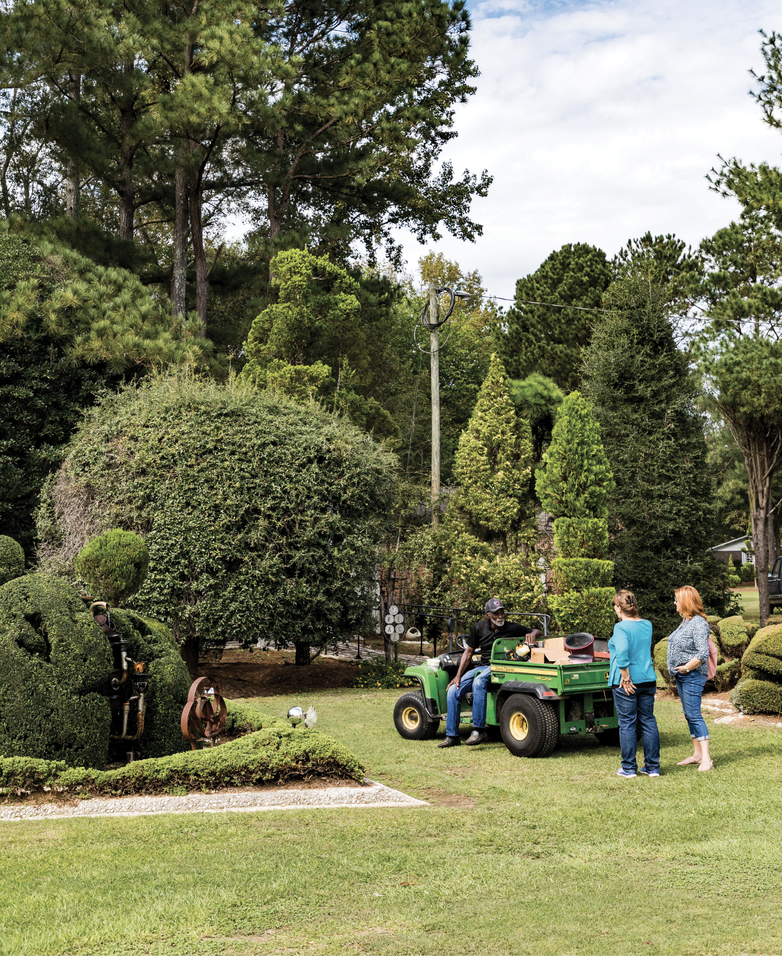 Meet &amp; Greet: Visitors arrive every week from across South Carolina and around the world. When a restroom facility needed to be added, Coca-Cola donated the cost of the small building. (Fryar originally moved to Bishopville to work at a factory that made cans for the soft drink.)