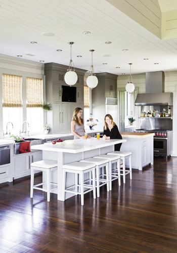 Homeowner Manda Moore  Teamed up with interior designer LuAnn McCants to streamline the structure to better fit her family.