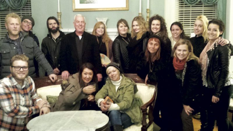 It&#039;s a wrap! Group shot after a successful day