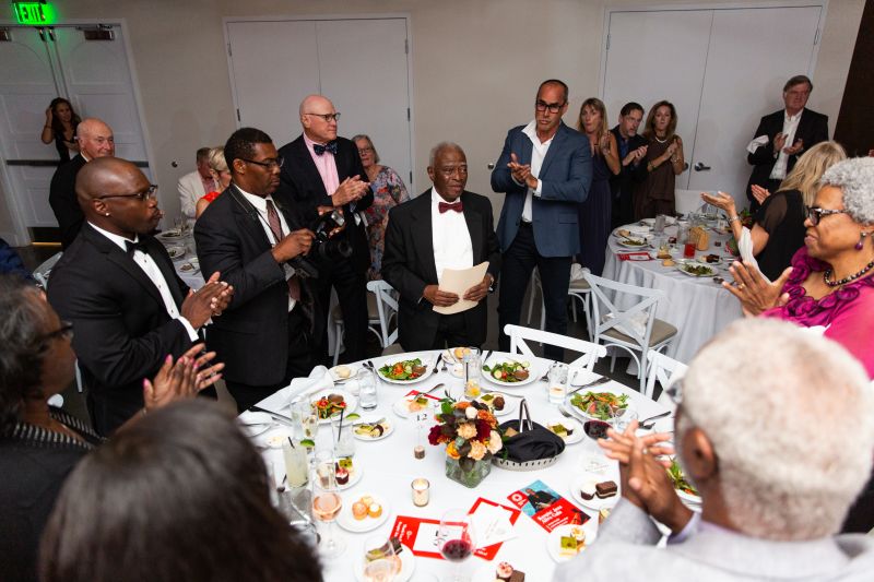 Jazz icon Lonnie Hamilton II was honored with the Tip of the Hat award.