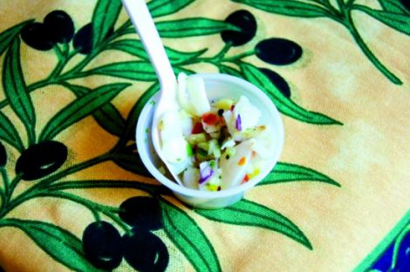 Cuttlefish ceviche from Circa 1886
