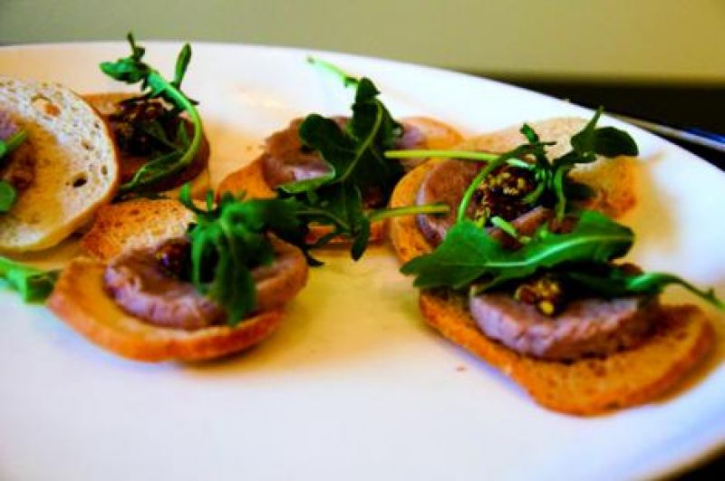 Duck rillette on housemade toast from Social