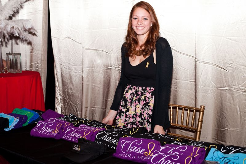 Emily Spear displayed Chase After A Cure t-shirts.