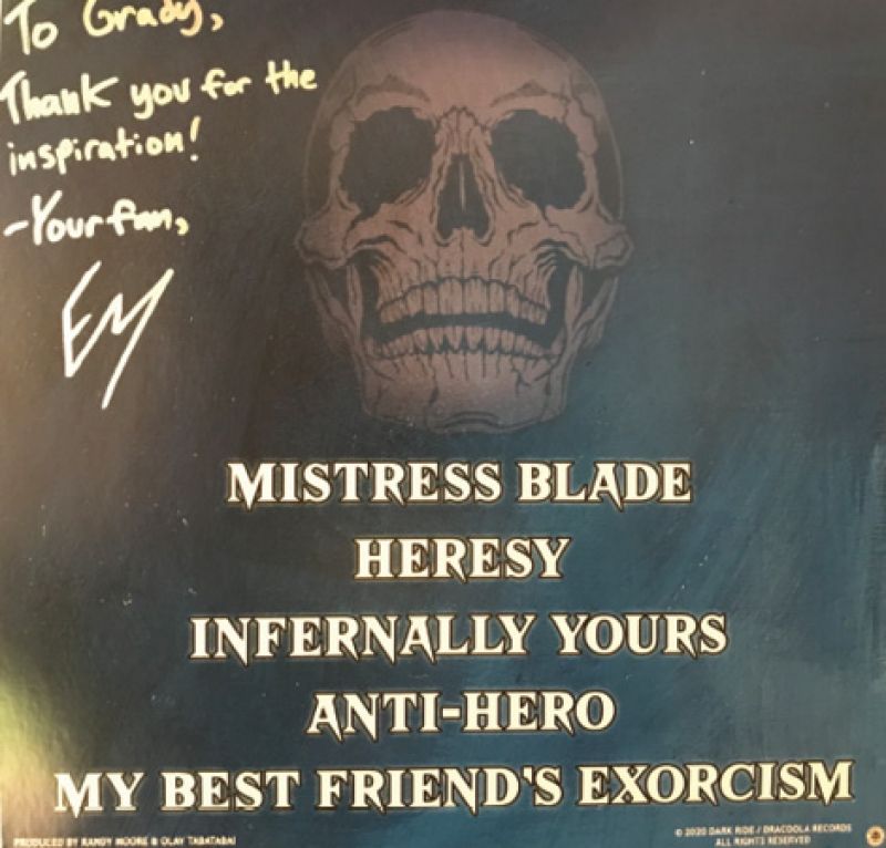 ...and even a song by metal band Dark Ride devoted to his work.