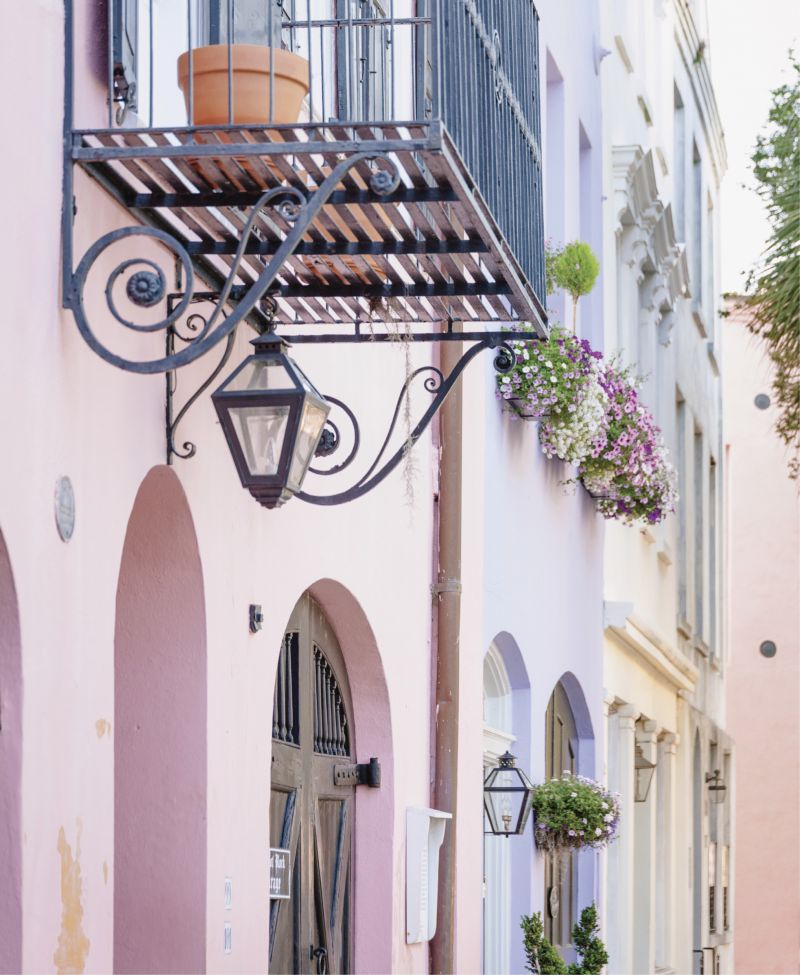 Pastel Paradise: Pops of color on Rainbow Row