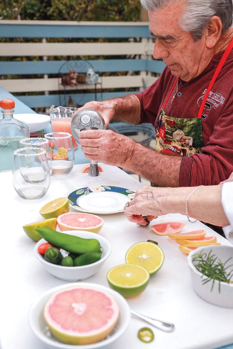 Marty Thomas mixes up a few of his signature Salty Dogs.