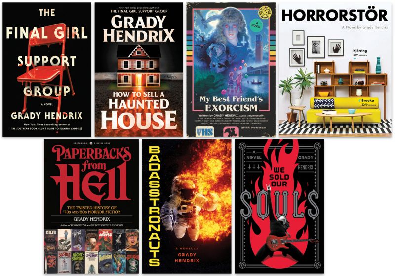 Ominous Oeuvre: Though the titles and cover art of Hendrix’s books evoke classic horror genre tropes (with the exception of Horrorstör, which evokes classic Ikea catalogs), his prose and plots are brilliantly original, appealing to readers who’d never otherwise read horror.