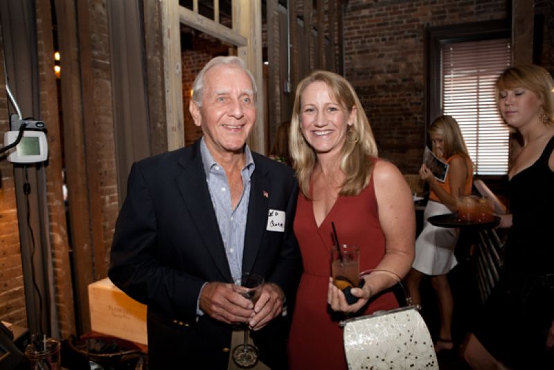 Charleston Club member Ed Clark with Charleston magazine editor-in-chief Darcy Shankland