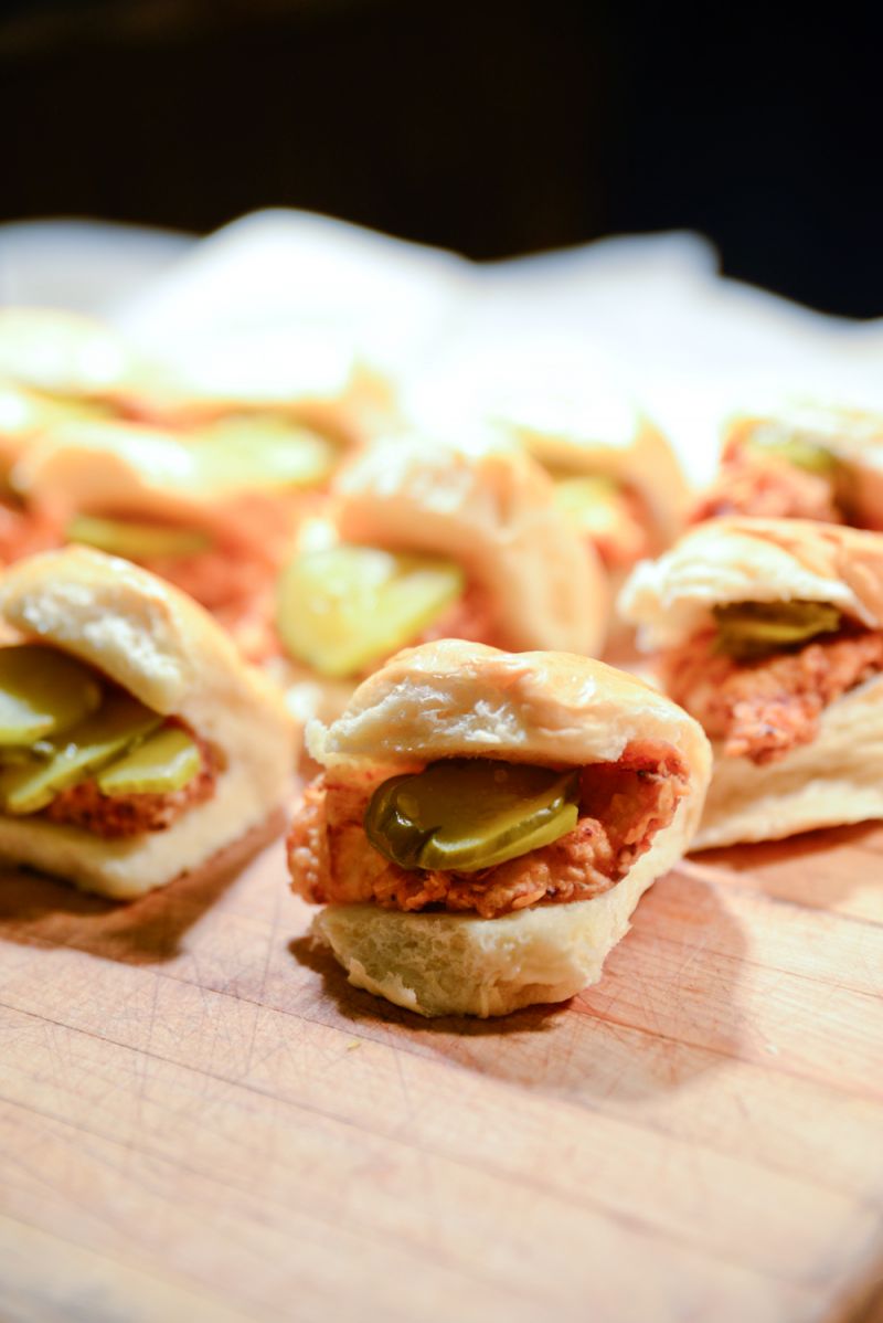 BBQ pork sliders provided a small yet scrumptious snack