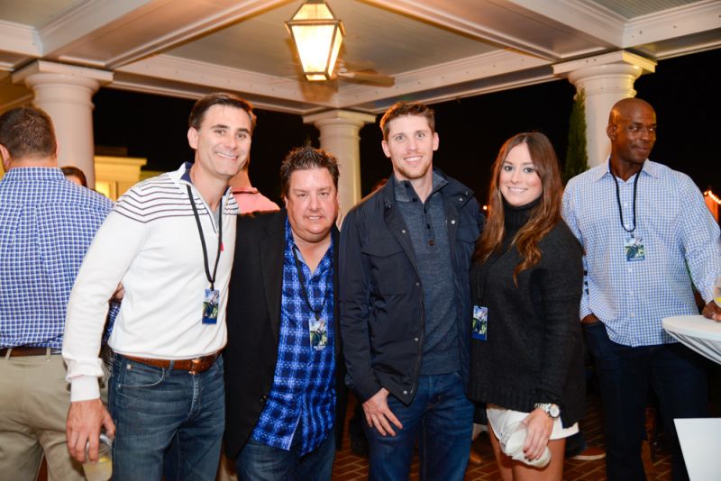Andre Bauer, Ron Herbert, Denny Hamlin, and Emily Stewart