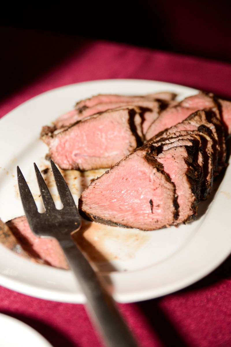 Choice cuts of meat were served throughout the evening