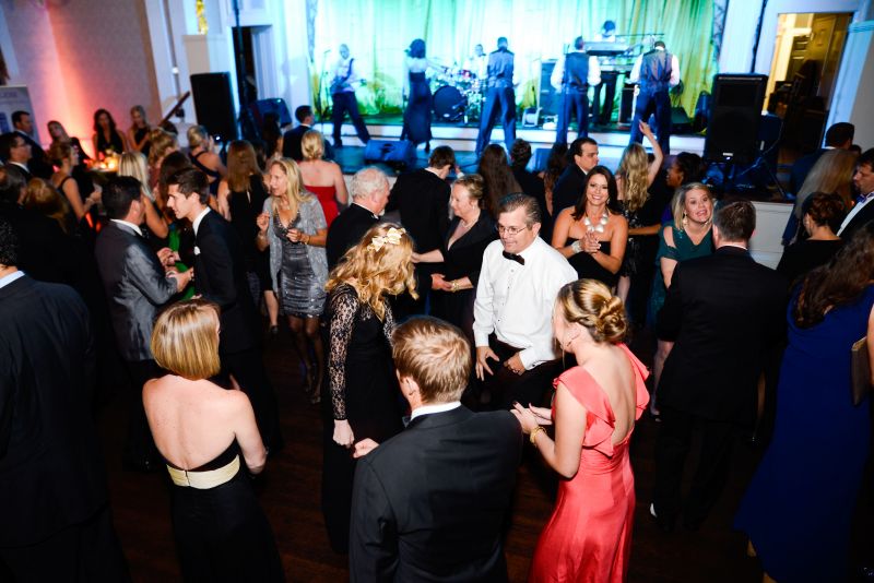 The packed dance floor