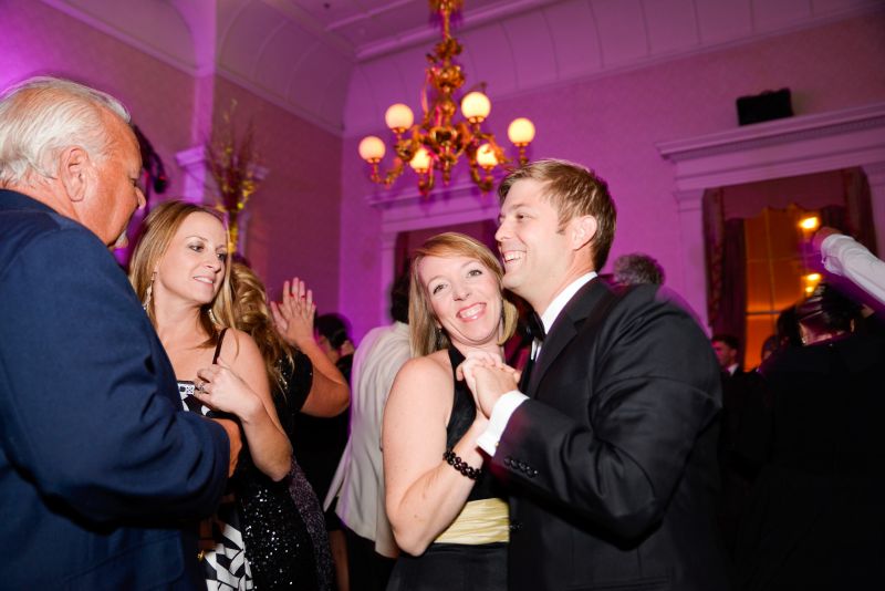 Guests grooving