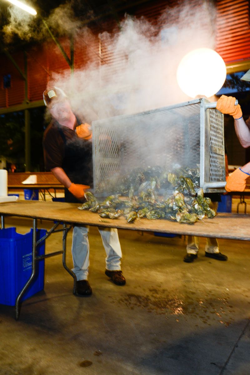 Fresh, local oysters were a savory treat.