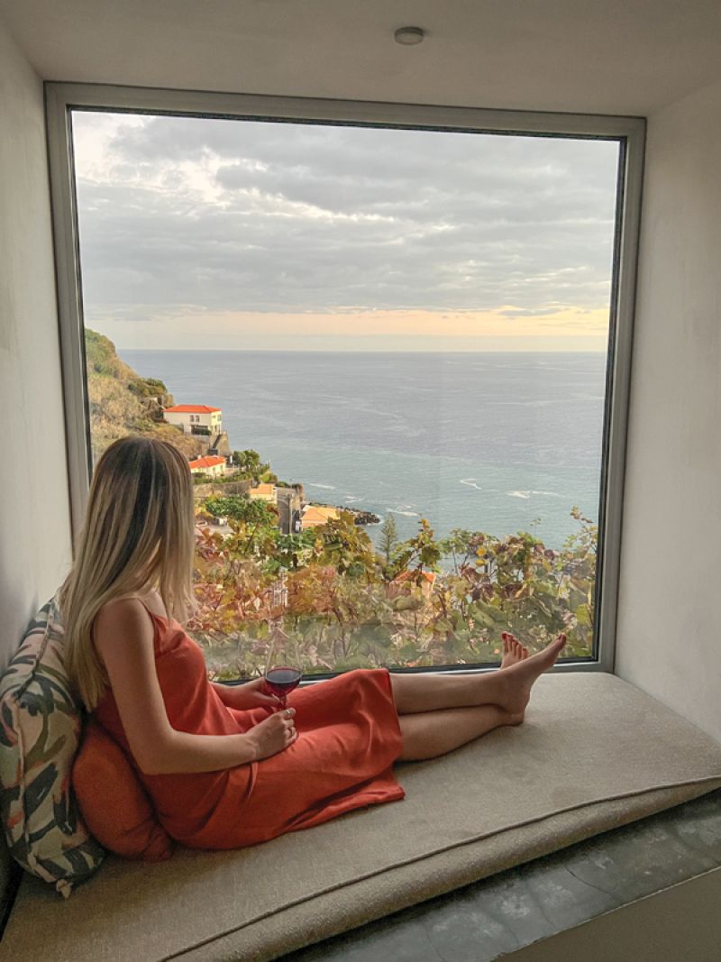 A room with a view at Socalco Nature Hotel in Calheta on the west coast.