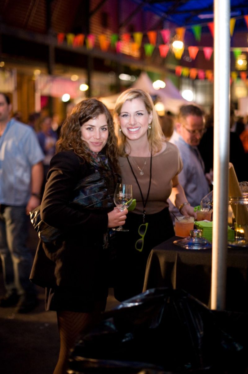Lauren Springs and Shaina Eckhouse enjoying the party