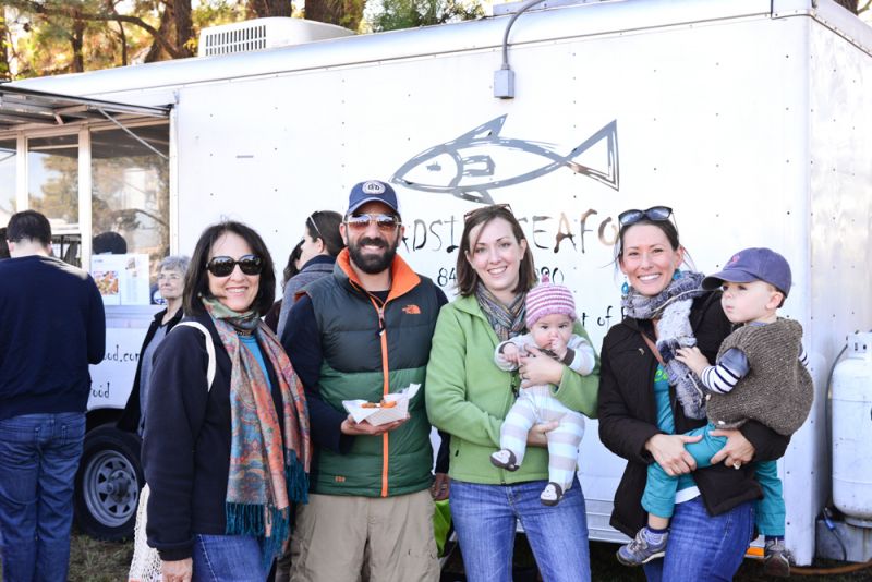 Ann Perley, Jonathan Bentley, Nikki Kelley with Marley Bentley, and Maud with Beckham Bentley