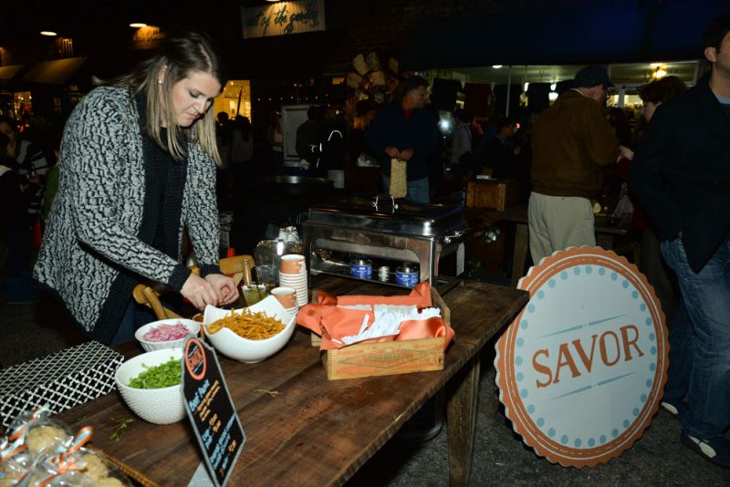 Sarah Adams serves up her delicious chili