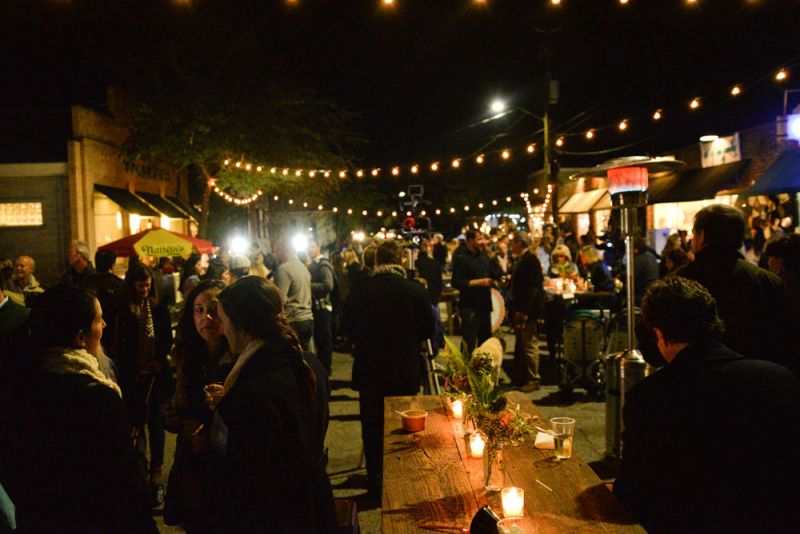 Pitt Street was turned into a charming setup for the event