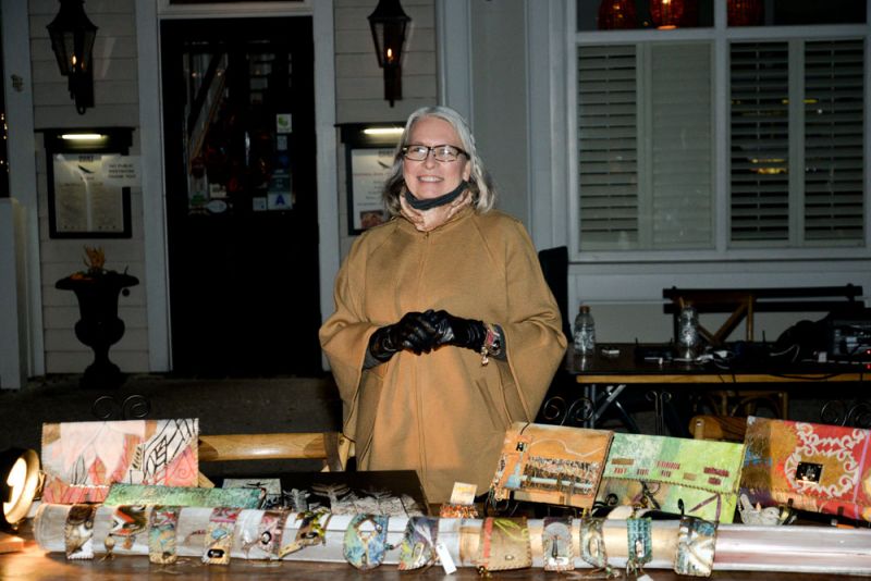 Nance Lee Sneddon shows off her designs