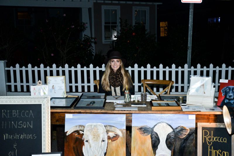 Rebecca Hinson sells her oil paintings