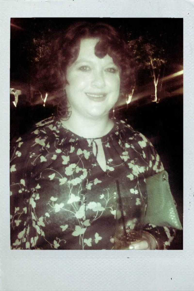 Jennifer Scott in lovely vintage ensemble.
