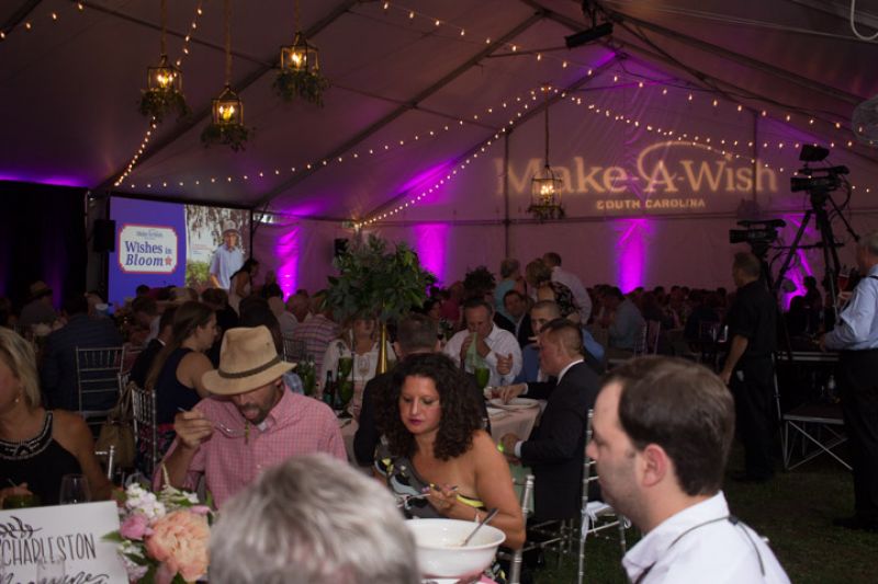Dinner was accompanied by a live auction and a Wish reveal for South Carolina teen Ashlyn DePew
