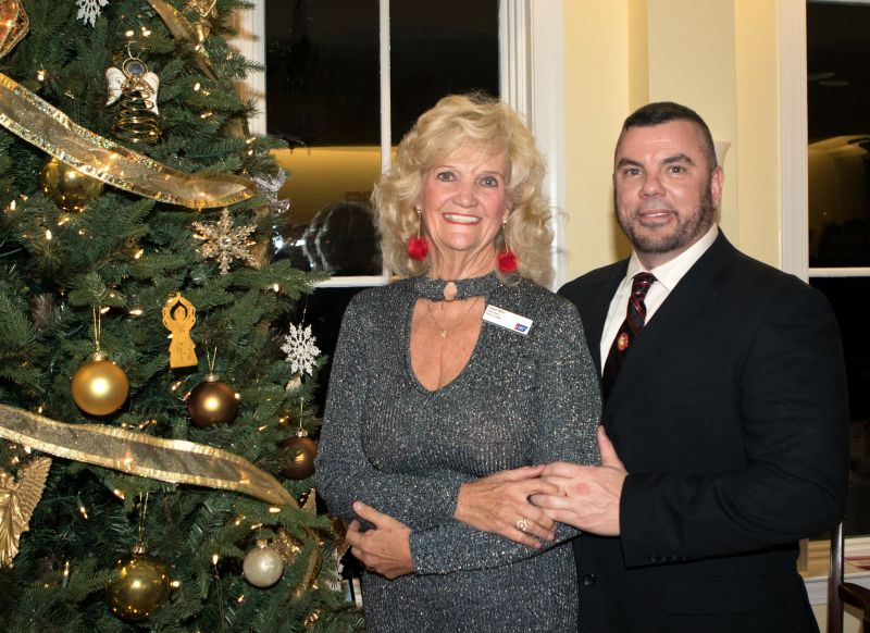 Speaker Kayleen Martin and her son Troy Waldrop