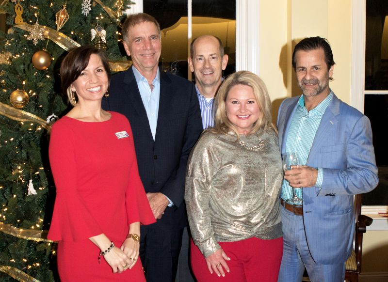 Hope Lodge regional director Sundi Herring, Dr. David Mahvi, Dr. David Marshall, Ashley Cashon, and Dr. Gustavo Leone