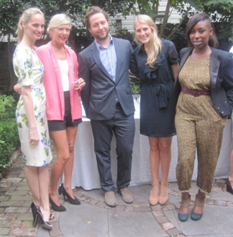 Lauren Santo Domingo, Jackie Tyler Thomson, Derek Blasberg and friend, Ayoka Lucas