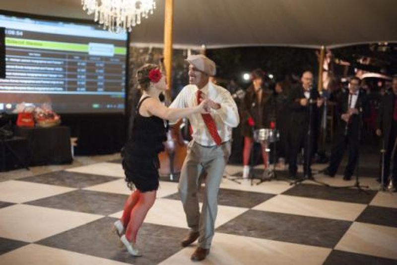 Live swing dancing