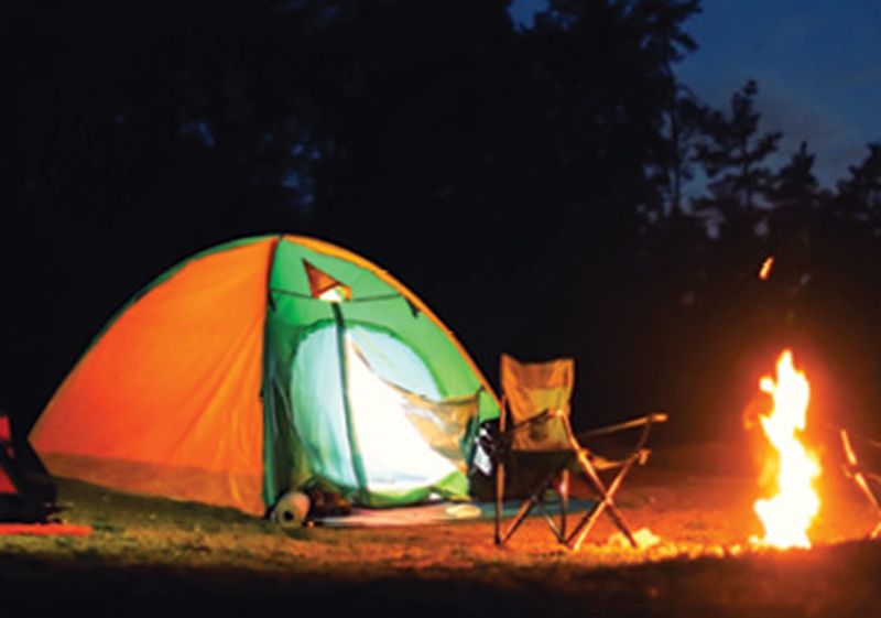 Take a Hike:  “We love camping. That’s where we go to meditate and to enjoy quality time together with no cell phone service.” —Hannah