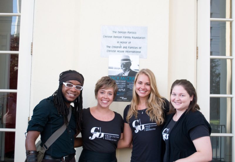 Charleston Jazz Orchestra Staff Photo: Marcus Amaker, Erin Fornadel, Lauren Meshako, Brittany Burkett